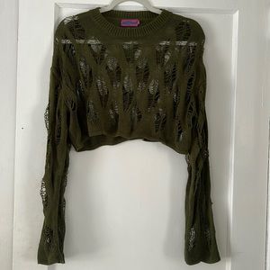 Clover distressed sweater